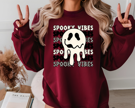Spooky Vibes Stacked black & Cream