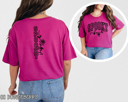 Spooky Vibes Front & Back | 3 Colors | DTF TRANSFER