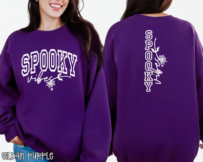 Spooky Vibes Front & Back White DTF TRANSFER