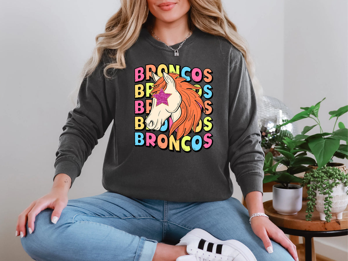 Star Eye Cartoon Broncos 2 DTF TRANSFER