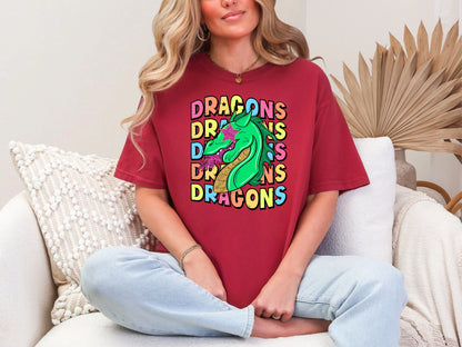 Star Eye Cartoon Dragons DTF TRANSFER