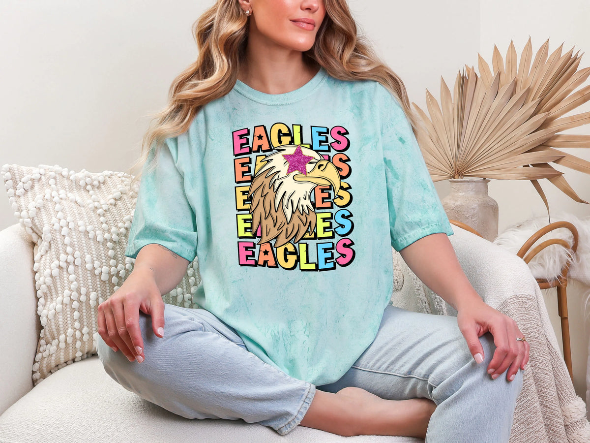 Star Eye Cartoon Eagles DTF TRANSFER