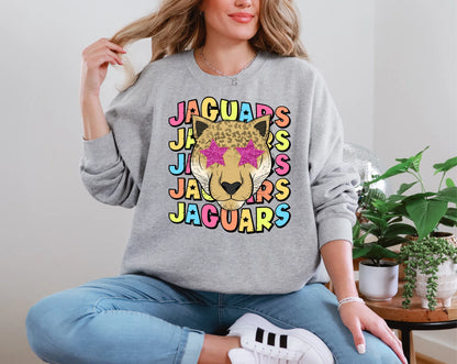 Star Eye Cartoon Jaguars DTF TRANSFER