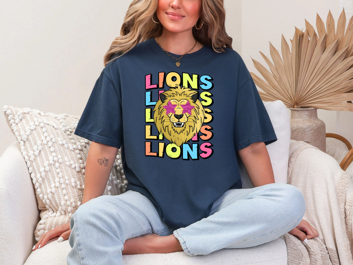 Star Eye Cartoon Lions DTF TRANSFER