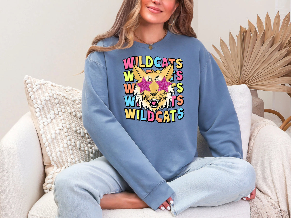 Star Eye Cartoon Wildcats DTF TRANSFER