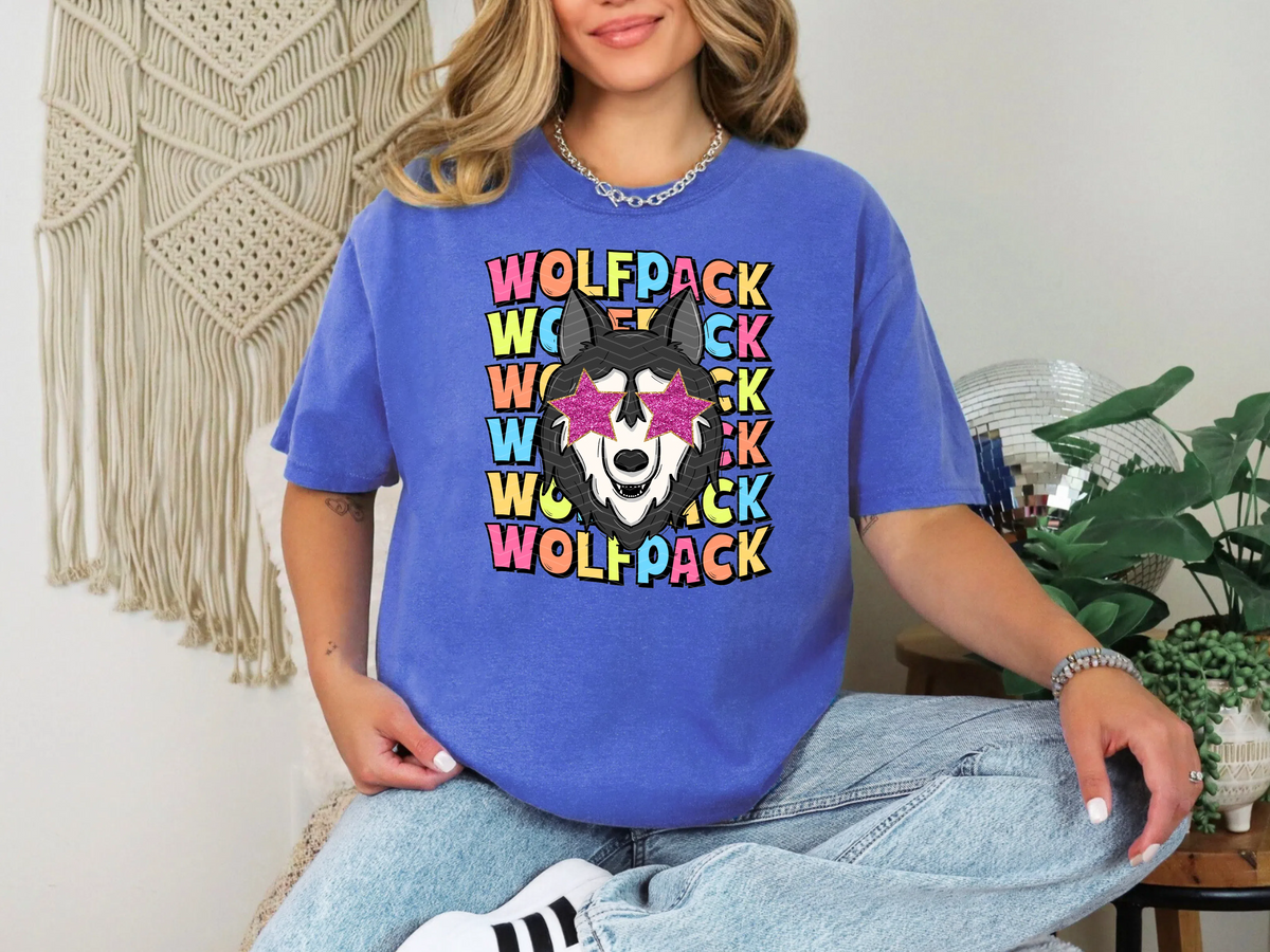 Star Eye Cartoon Wolfpack DTF TRANSFER