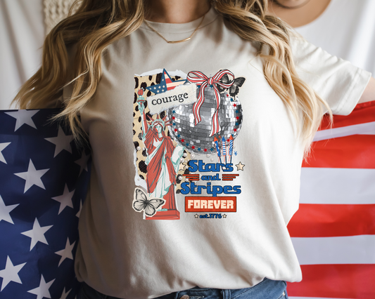 Stars and Stripes Forever Collage DTF TRANSFER