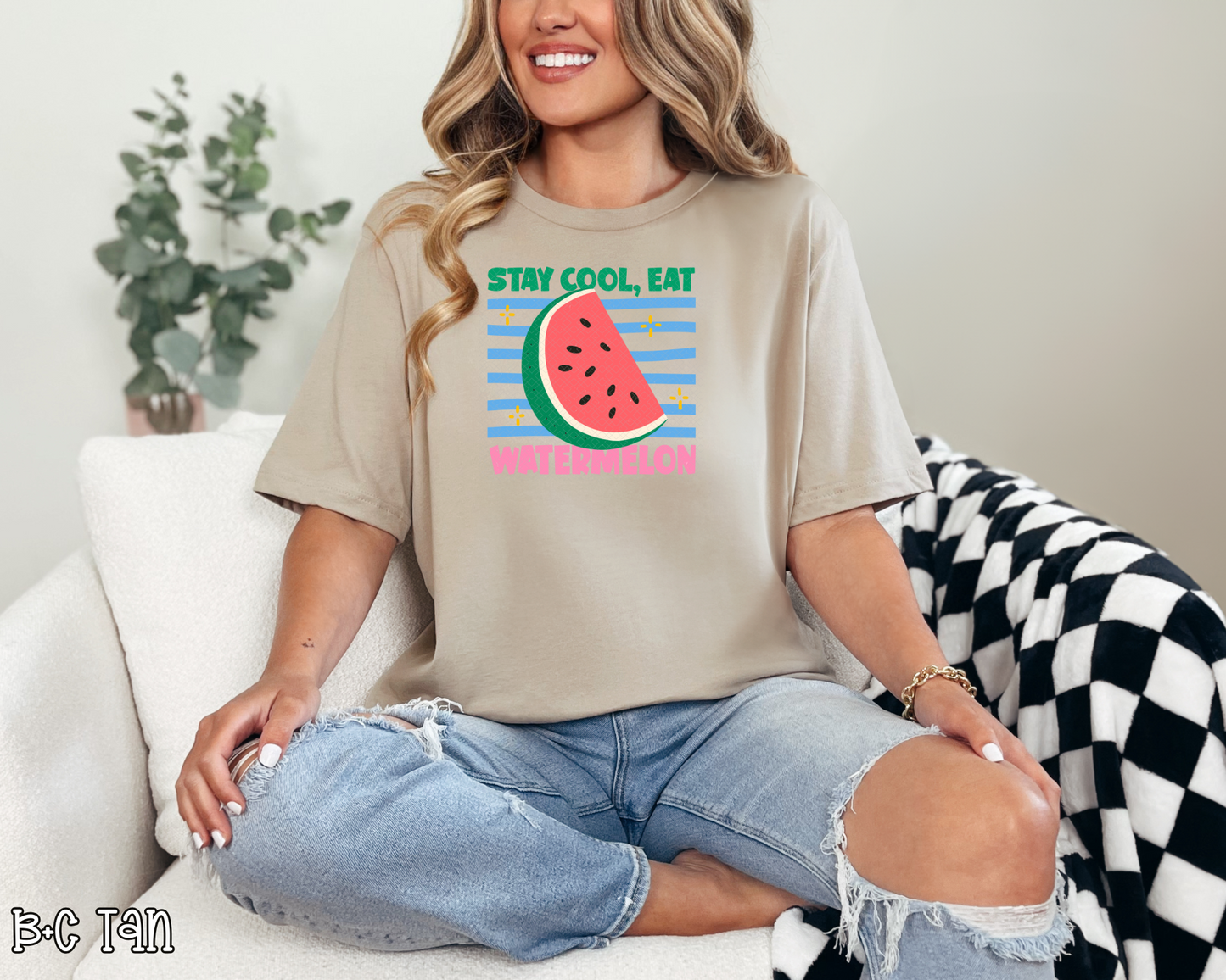 Stay Cool, Eat Watermelon DTF TRANSFER