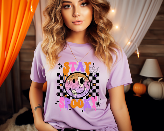 Stay Spooky checkered