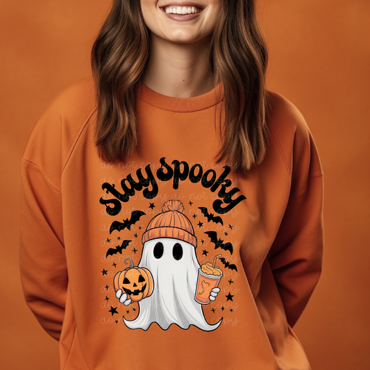 Stay Spooky ghost beanie