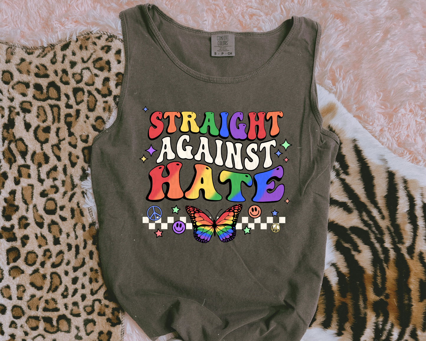 Straight Against Hate | Multiple Colors DTF TRANSFER