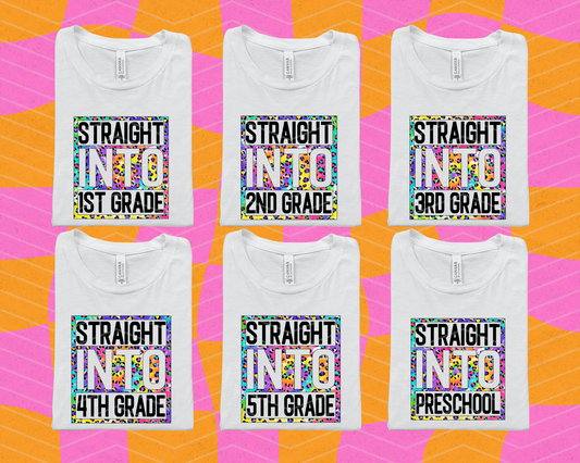 Straight Into Tie-Dye Leopard Grades DTF TRANSFER