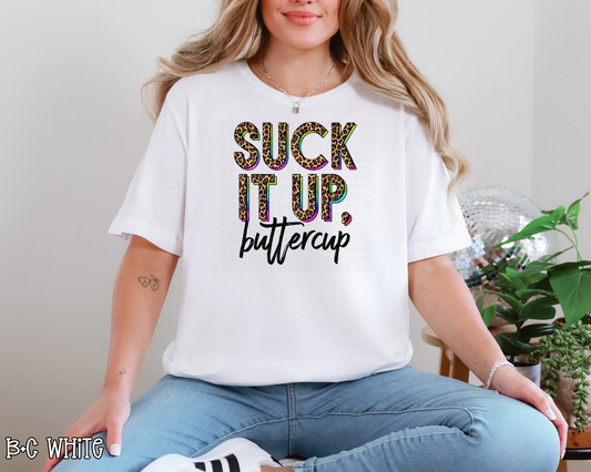 Suck It Up Buttercup Leopard DTF TRANSFER