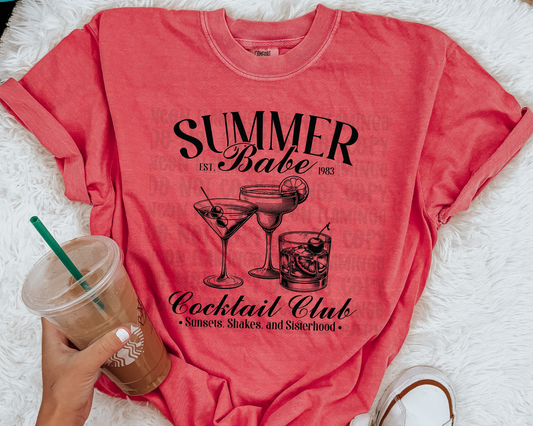 Summer Babe Cocktail Club black
