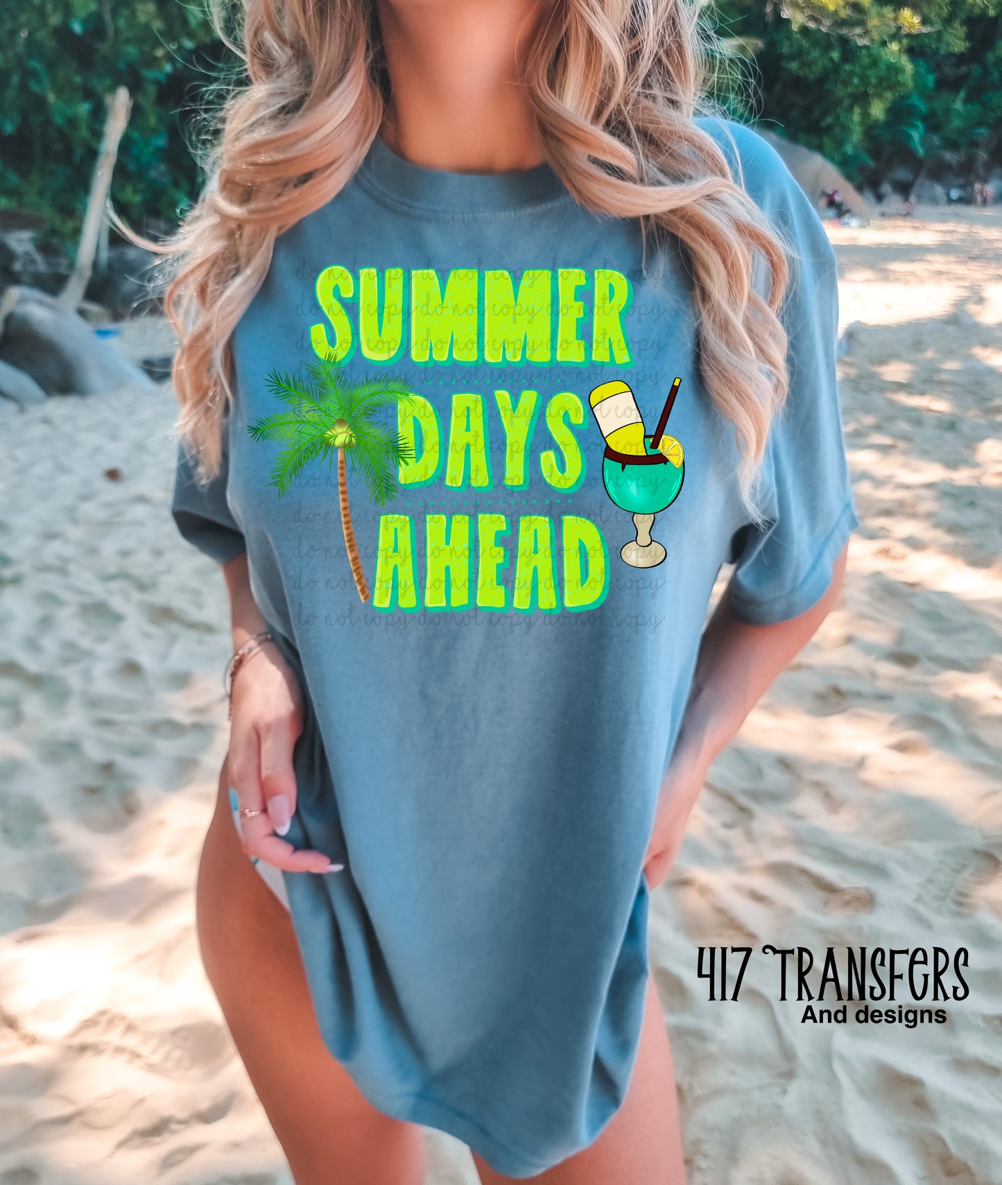 Summer Days Ahead DTF TRANSFER