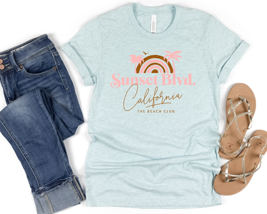 Sunset Blvd California DTF TRANSFER