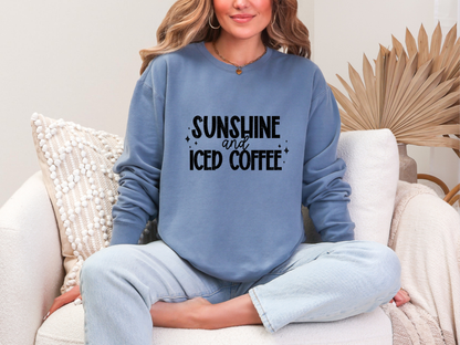Sunshine and Iced Coffee Colored DTF TRANSFER