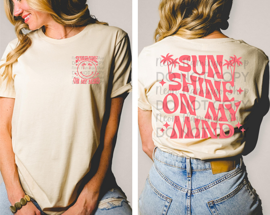 Sunshine on my mind coral retro