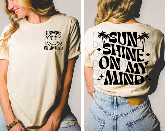 Sunshine on my Mind Retro DTF TRANSFER