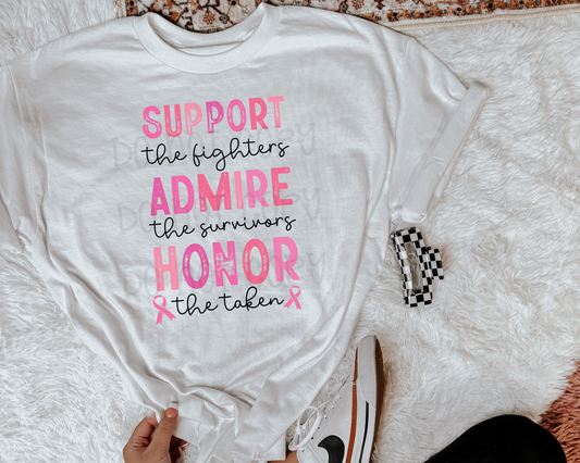 Support Admire Honor