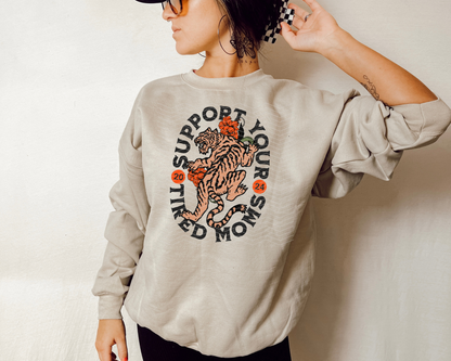 Support Your Tired Moms | 2 Colors | DTF TRANSFER