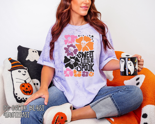 Sweet Little Spook Floral Collage DTF TRANSFER