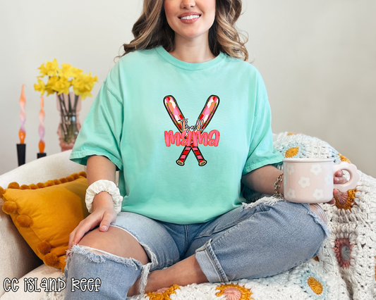 T-Ball Mama Brushstroke Bats DTF TRANSFER