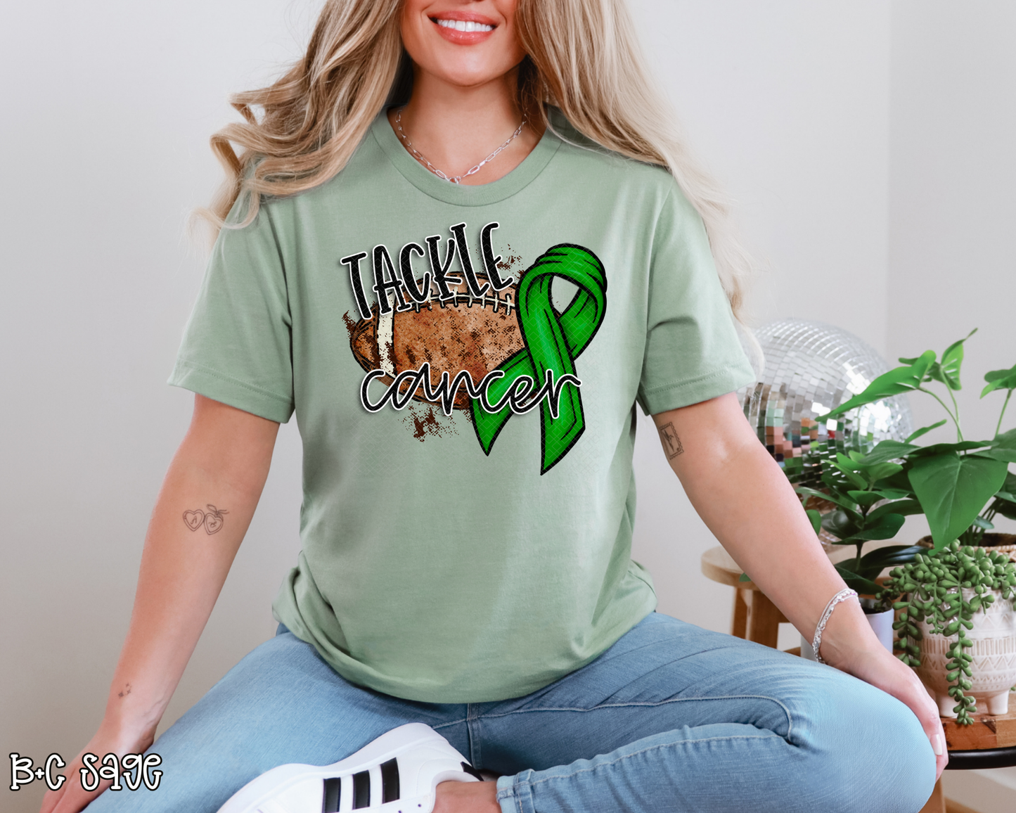 Tackle Cancer Green DTF TRANSFER
