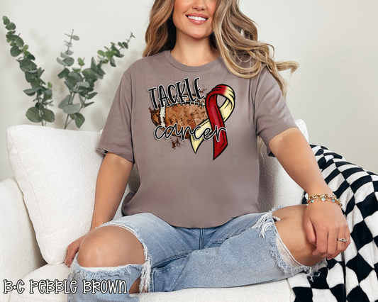 Tackle Cancer Red Yellow