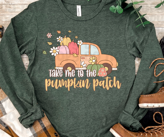 Take Me To The Pumpkin Patch Truck DTF TRANSFER