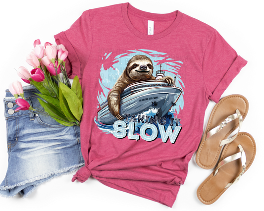 Taking It Slow Cruise Sloth DTF TRANSFER