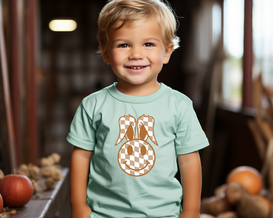 Tan Checkered Melting Bunny