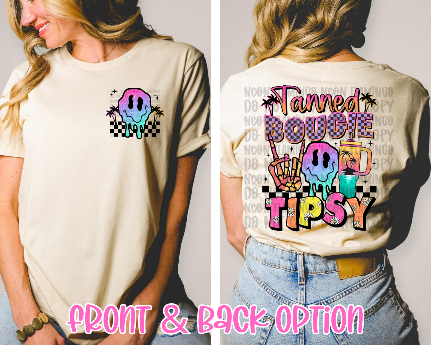 Tanned Bougie Tipsy DTF TRANSFER