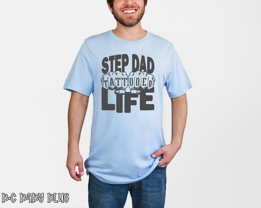 Tattooed Step Dad Life DTF TRANSFER