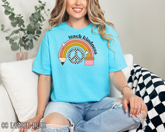 Teach Kindness Rainbow Pencil DTF TRANSFER