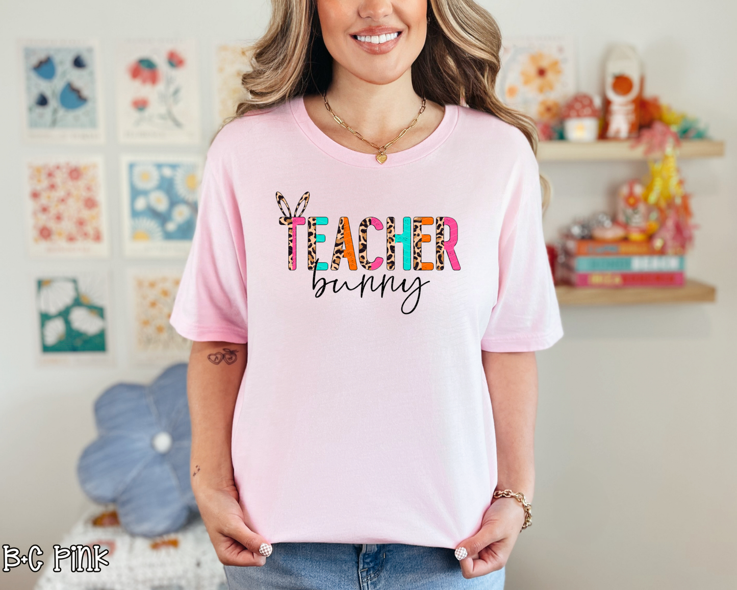 Teacher Bunny Half Leopard Neon