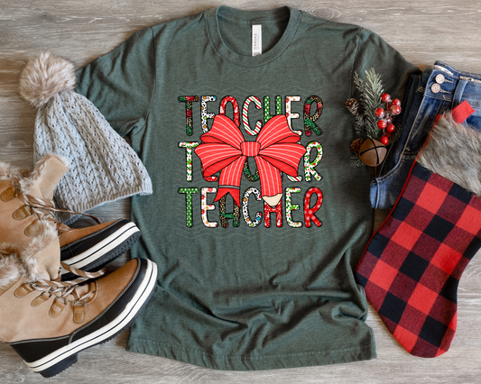 Teacher Christmas Bow