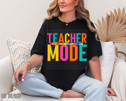 Teacher Mode Tie-Dye DTF TRANSFER
