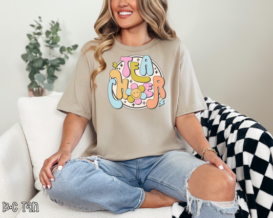Teacher Retro Smile DTF TRANSFER