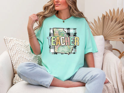Teacher State Gingham Georgia DTF TRANSFER