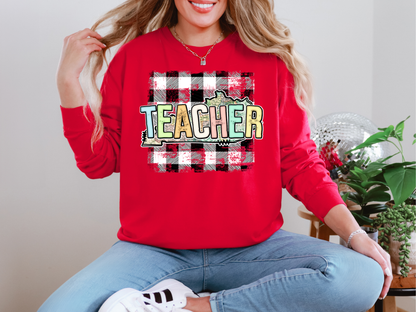 Teacher State Gingham Kentucky DTF TRANSFER