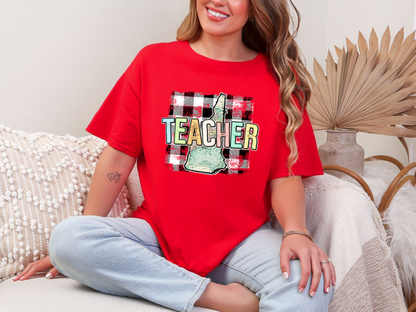 Teacher State Gingham New Hampshire DTF TRANSFER