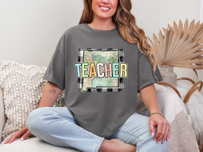 Teacher State Gingham New Mexico DTF TRANSFER