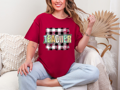 Teacher State Gingham Tennessee DTF TRANSFER