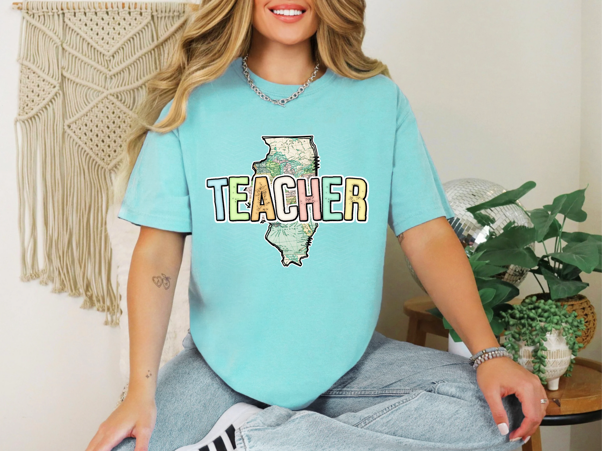 Teacher State Illinois DTF TRANSFER