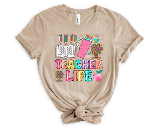 Teacher Life Dots DTF TRANSFER