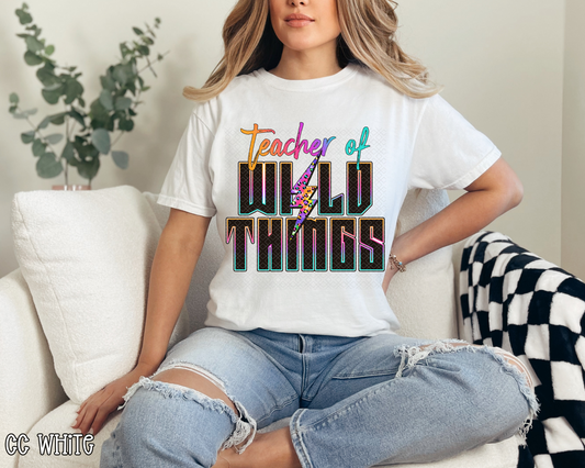 Teacher of Wile Things Colorful Leopard DTF TRANSFER