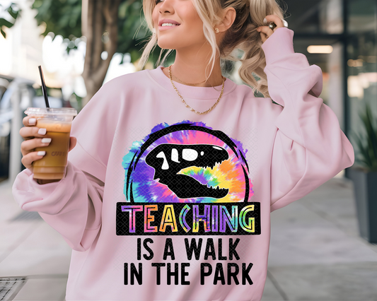 Teaching Is A Walk In The Park DTF TRANSFER