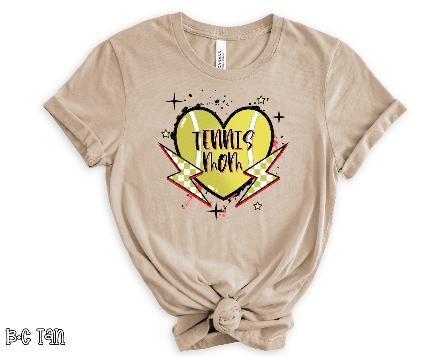Tennis Mom Smiley | 2 Options | DTF TRANSFER
