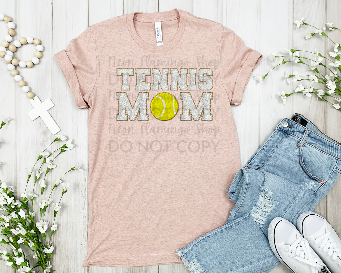 Tennis Mom faux patch
